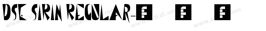 DSE SiRin Regular字体转换